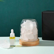 쿼르디 크리스탈 아로마램프, 화이트, 1개