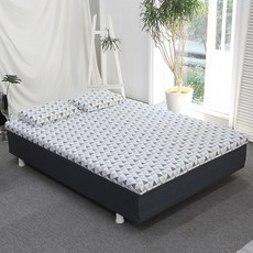 70mm 핀폼 라텍스 토퍼, 네이비, 7cm