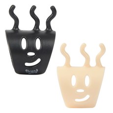 brandyarn 編織工具-針織環2入組, 黑色+粉色, 1組