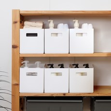 lifist Pantry把手收納盒, 白色, 6個