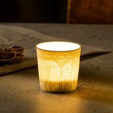 Kerzenfarm 貓咪小茶蠟燭台, 單一顏色, 1個