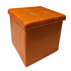 접이식 폴딩 스툴 스퀘어, 오렌지, 1개