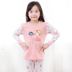 Kids Line 孩童印花長袖睡衣+長褲