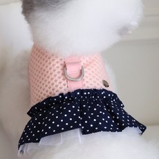 펫츠랜드 강아지 슈가 원피스 하네스, 베이비핑크, 1개 베이비핑크, 1개