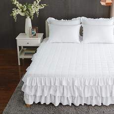 韓國 amante Pierre絎縫荷葉邊床罩