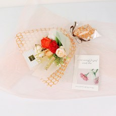 블뤼엔 조화 고마운마음 머니홀더픽 꽃다발 2p, 오렌지