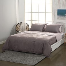 라셀렌 거위털 헝가리 다운 80 항균 알러지케어 구스이불 330g, 차콜