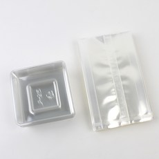 Inp 方形餅乾塑膠袋 + 底座套組 小, 50個, 透明