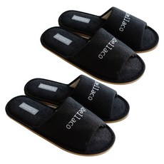 Labellaco Dove 男性室內拖鞋 2入, 黑色