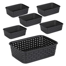 我的風格藤製 Y 籃 1 號 1.5L, 黑色, 6個