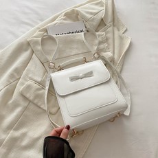 SONIO 女用蝴蝶結迷你後背包, 02 白色