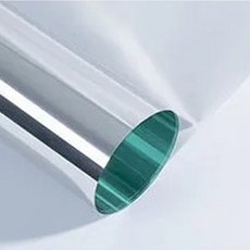 LOVELY FARM Sheet Mate 隱私保護隔熱銀色反光太陽膜窗貼, 翡翠銀