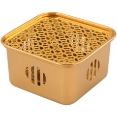 노이원 간편한 티포트워머 사각 10.6 x 10.6 x 6.3 cm, 골드, 1개