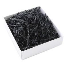 皺褶填充紙絲 1000g, Z20 黑色, 1個