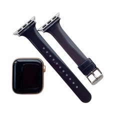 Afree Apple Watch 7 3 se 纖薄矽膠錶帶 果凍纖薄透明 38mm/40mm/41mm, 黑色