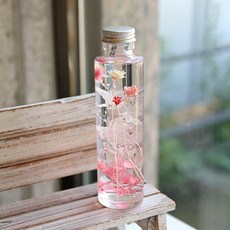 THE VOM 浮游花永生花氣氛燈, 粉紅色繡球花 矢車菊混合