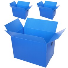 COMET 加厚搬家箱 3mm 5號~7號 3入, 藍色, 3個