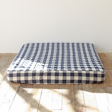 누블 클래식 빅체크 워싱 광목 30수 순면 누빔 매트리스 커버