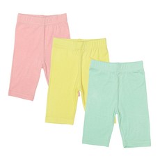 레인보우키즈 아동용 5부 레깅스 3종 세트