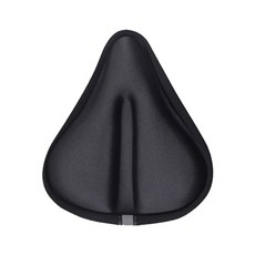 室內自行車坐墊套凝膠內芯記憶棉 D型, 黑色, 1個