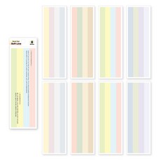 wannathis This and That 透明基本款貼紙包 8種組合, 02 柔和線條, 1套