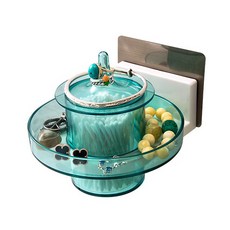 棉花棒收納架, 藍色, 1個