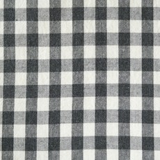 슈슈룸 대폭 선염 멜란지 워싱 체크 쿠션 커튼 만들기 홈패션 원단, 블랙, 1개