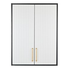 두진 트윈 컬러 욕실수납장, 화이트, 1개