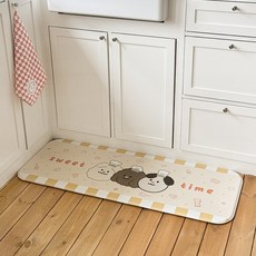 Le'aum Sweet Time Moongthree PVC 廚房緩衝地墊, 1個, 單一顏色