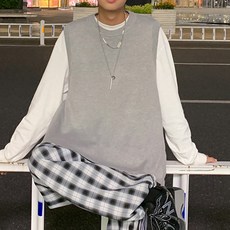 男款Eden基本線條側開背心 101 FC-2318989