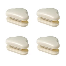 Homevanesse 軟管型多用途擠壓器 雲朵牙膏架, 白色, 4個