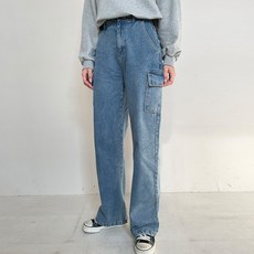 MYSEASON 女款棉質工裝寬褲