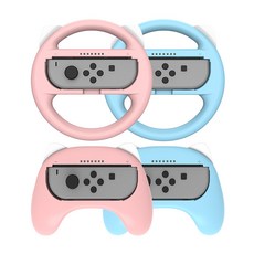 DAEHAN 任天堂Switch OLED Joy-Con 賽車方向盤棉花糖組 4入, ND-115, 1組