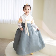 Doha Hanbok 女童用 Onbi 優質高級韓服套裝