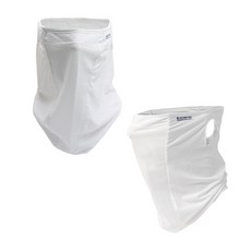 INCONTRO 耳掛式防曬涼感網眼面罩, 白色