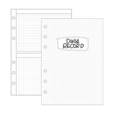 Record日常內頁 6孔 打孔 150g 60張, 混色