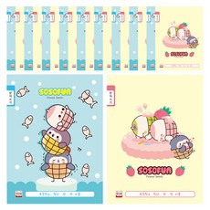 YOUNG ART 소소펀 1000 國小聽寫簿, 隨機出貨, 20個