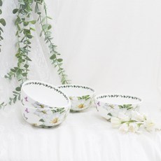 Royal Essex 木蘭骨瓷大碗, 4個, 混合色