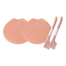 carno 寵物罐矽教蓋 2入+勺子 2入, 1套, 粉色的