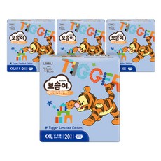 BOSOMI 寶舒美 Baby Care褲型尿布 跳跳虎 男童, XXL, 80片