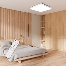 WONHA 三星晶片吸頂燈 三色變光 可調光 沙烏地房間燈 LED照明 75W + 遙控器, 白色