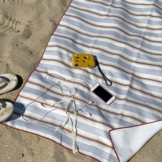 Rugum Mansion Stripe 海灘巾 180 x 130 cm, 1個, 混色