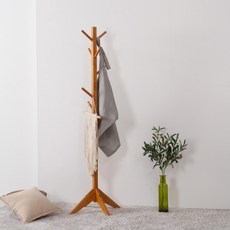 ebonia DIY木製方形掛衣架, Brown