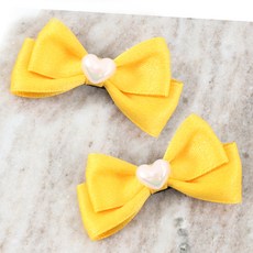 arang.rorang 女童Mignon愛心蝴蝶結髮夾2入