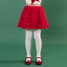 ILoveJ 女童淡褐色亮片短裙