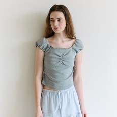 로라로라 여성용 PUFF CAP SLEEVE 반팔 티셔츠