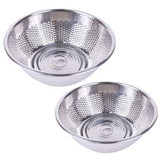 Livingglory 304不鏽鋼洗米盆2件組, 1套, 小 + 中