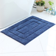 Cuseller 簡約玄關浴室地墊 60 x 40 cm, 藍色