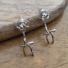 비단길 여성용 카트린 리본 귀걸이 양쪽 세트