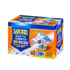 滅飛 兩用型電蚊器組 紙片+液體, 2.4g, 1組